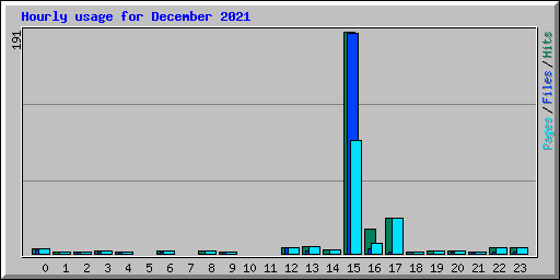 Hourly usage for December 2021