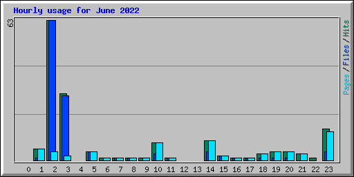 Hourly usage for June 2022