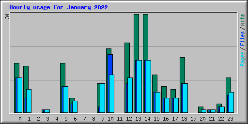 Hourly usage for January 2022