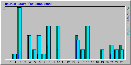 Hourly usage for June 2022