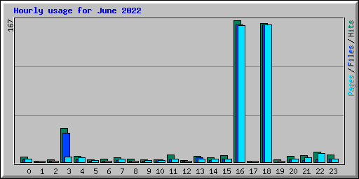 Hourly usage for June 2022