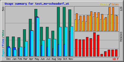 Usage summary for test.mv-schwadorf.at