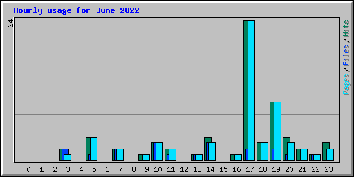 Hourly usage for June 2022